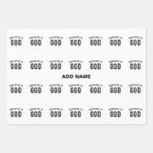 神に捧げるカスタマイズ可能カッコいいな黒い文字 ラッピングペーパーシート (正面3)