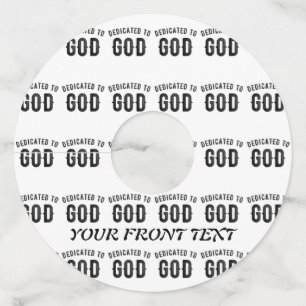 神に捧げるカスタマイズ可能カッコいいな黒い文字 ワイングラスタグ