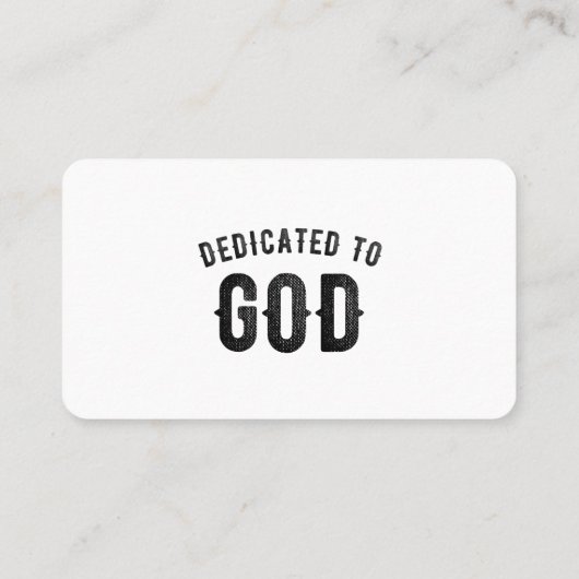 神に捧げるカスタマイズ可能カッコいいな黒い文字 名刺 (裏面)