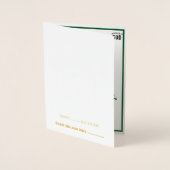 神に捧げるカスタマイズ可能カッコいいな黒い文字 箔カード (正面)