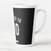 神に捧げカスタマイズ可能な白カッコいい文字 カフェラテマグ (右)