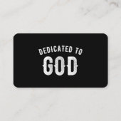 神に捧げカスタマイズ可能な白カッコいい文字 コーリングカード (裏面)