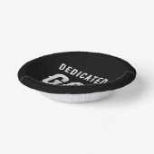 神に捧げカスタマイズ可能な白カッコいい文字 ペーパーボウル (傾斜あり)