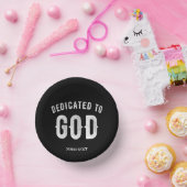 神に捧げカスタマイズ可能な白カッコいい文字 ペーパーボウル (パーティー)