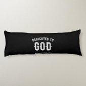 神に捧げカスタマイズ可能な白カッコいい文字 ボディピロー (裏面)