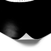 神に捧げカスタマイズ可能な白カッコいい文字 ポスター (コーナー)