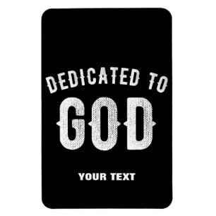 神に捧げカスタマイズ可能な白カッコいい文字 マグネット