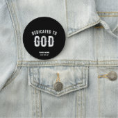 神に捧げカスタマイズ可能な白カッコいい文字 名札 (インサイチュ)