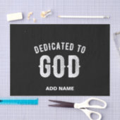 神に捧げカスタマイズ可能な白カッコいい文字 薄葉紙 (クラフト)