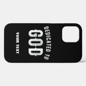 神に捧げカスタマイズ可能な白カッコいい文字 Case-Mate iPhoneケース (裏面 (横))