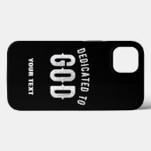 神に捧げカスタマイズ可能な白カッコいい文字 Case-Mate iPhoneケース (裏面 (横))