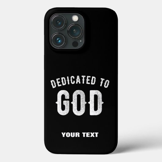 神に捧げカスタマイズ可能な白カッコいい文字 Case-Mate iPhoneケース (裏面)