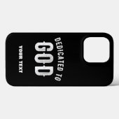 神に捧げカスタマイズ可能な白カッコいい文字 Case-Mate iPhoneケース (裏面 (横))