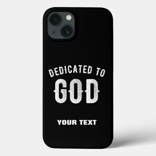 神に捧げカスタマイズ可能な白カッコいい文字 Case-Mate iPhoneケース (裏面)