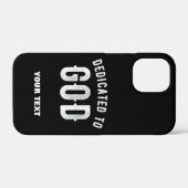 神に捧げカスタマイズ可能な白カッコいい文字 Case-Mate iPhoneケース (裏面 (横))