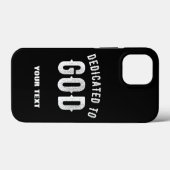 神に捧げカスタマイズ可能な白カッコいい文字 Case-Mate iPhoneケース (裏面 (横))