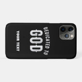 神に捧げカスタマイズ可能な白カッコいい文字 Case-Mate iPhoneケース (裏面(横))