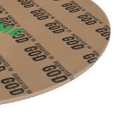 神に捧げカスタマイズ可能な黒カッコいい文字 カッティングボード (角)