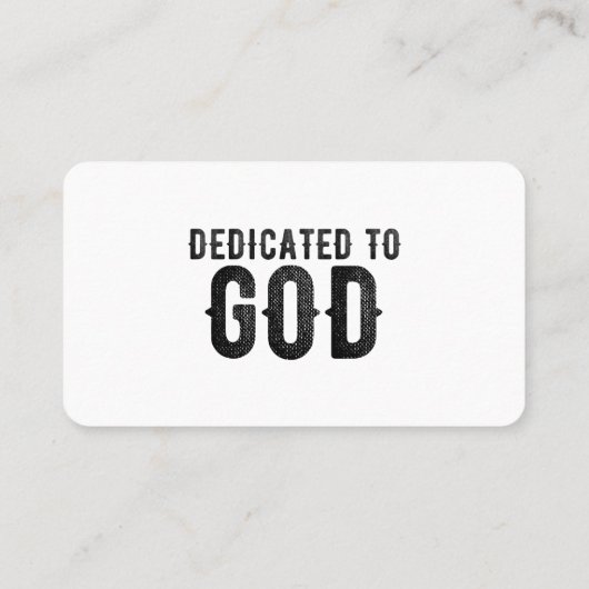 神に捧げカスタマイズ可能な黒カッコいい文字 コーリングカード (裏面)