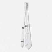 神に捧げカスタマイズ可能な黒カッコいい文字 ネクタイ (裏面)