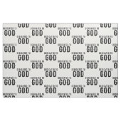 神に捧げカスタマイズ可能な黒カッコいい文字 ファブリック (ファットクウォーター)