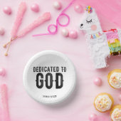 神に捧げカスタマイズ可能な黒カッコいい文字 ペーパーボウル (パーティー)