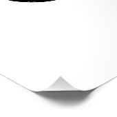 神に捧げカスタマイズ可能な黒カッコいい文字 ポスター (コーナー)