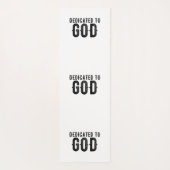 神に捧げカスタマイズ可能な黒カッコいい文字 ヨガマット (裏面)