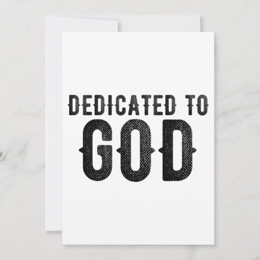 神に捧げカスタマイズ可能な黒カッコいい文字 招待状 (裏面)