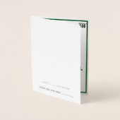 神に捧げカスタマイズ可能な黒カッコいい文字 箔カード (正面)