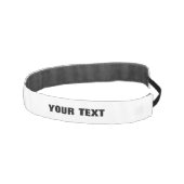神に捧げカスタマイズ可能な黒カッコいい文字ATHL アスレチックヘッドバンド (右)