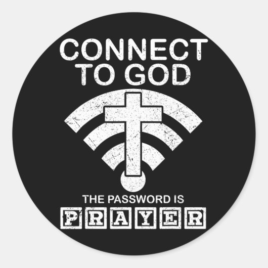 神に接続するパスワードはプレイヤー誇りを持った ラウンドシール (正面)