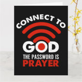 神に接続するパスワード祈りの言葉ギフトクリスチャン カード (黄色い花)