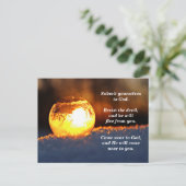 神に服従し、悪魔に抵抗せよ ヤコブ 4:7 ポストカード (スタンド正面)