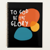神に栄光あれ – キリスト教の引用文 プランナー手帳 (正面)