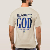 神に栄光あれ キリスト教 Tシャツ (裏面)
