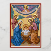 神に栄光あれ 箔招待状 (正面)