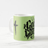 神に栄光のマグがあって下さい コーヒーマグカップ (正面左)