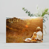 神に栄光を与える 箔シーズンカード (立ち正面)