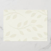 神に栄光を　アイボリー植物園　クリスマス写真 箔シーズンカード (裏面)