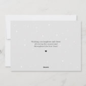 神に栄光を。クリスマスの宗教的な写真入りグリーティングカード シーズンカード (裏面)