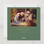 神に栄光を クリスマスカード 写真入り キリスト教徒向け シーズンカード (裏面)
