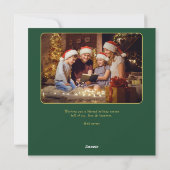 神に栄光を クリスマスカード 写真入り キリスト教 2面 シーズンカード (裏面)