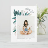 神に栄光を。フローラの植物宗教クリスマス シーズンカード (スタンド正面)