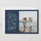 神に栄光を。海軍キリスト教クリスマスの写真 シーズンカード (正面)