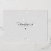 神に栄光を 現実のホイル 宗教的なクリスマスカード 箔シーズンカード (裏面)