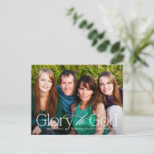 神に栄光を 祈りのクリスマスカード ポストカード (スタンド正面)