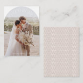 神に栄光 現代的なアーチ型タイポグラフィ ノートカード (正面/裏面)