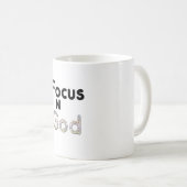 神に焦点を合わせる コーヒーマグカップ (正面右)