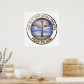 神に祈向かって ポスター (キッチン)